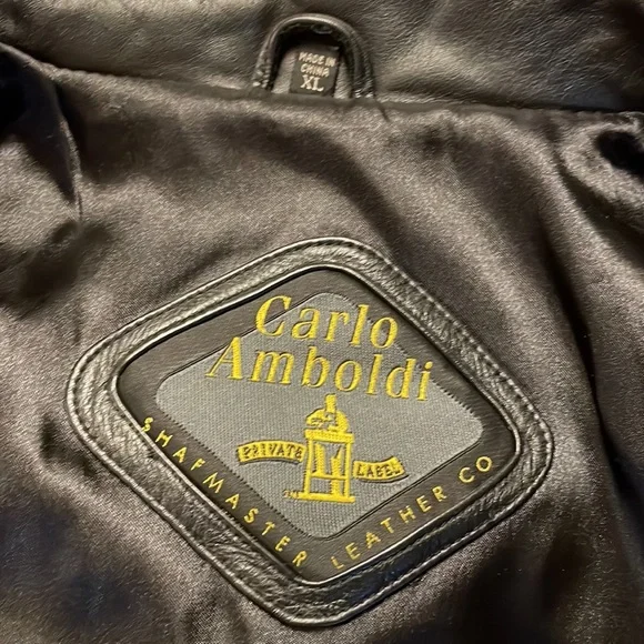 Carlo Amboldi Private Label Leather Jacket XL - Picture 3 of 11